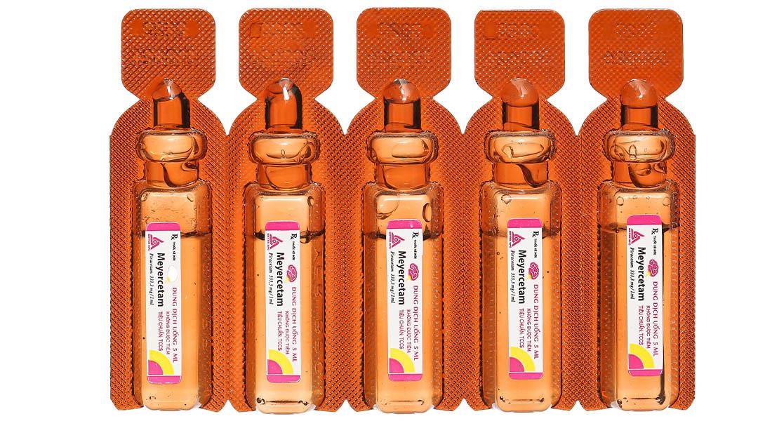 Dung dịch uống Meyercetam 333,3mg điều trị mất trí nhớ, rối loạn chú ý