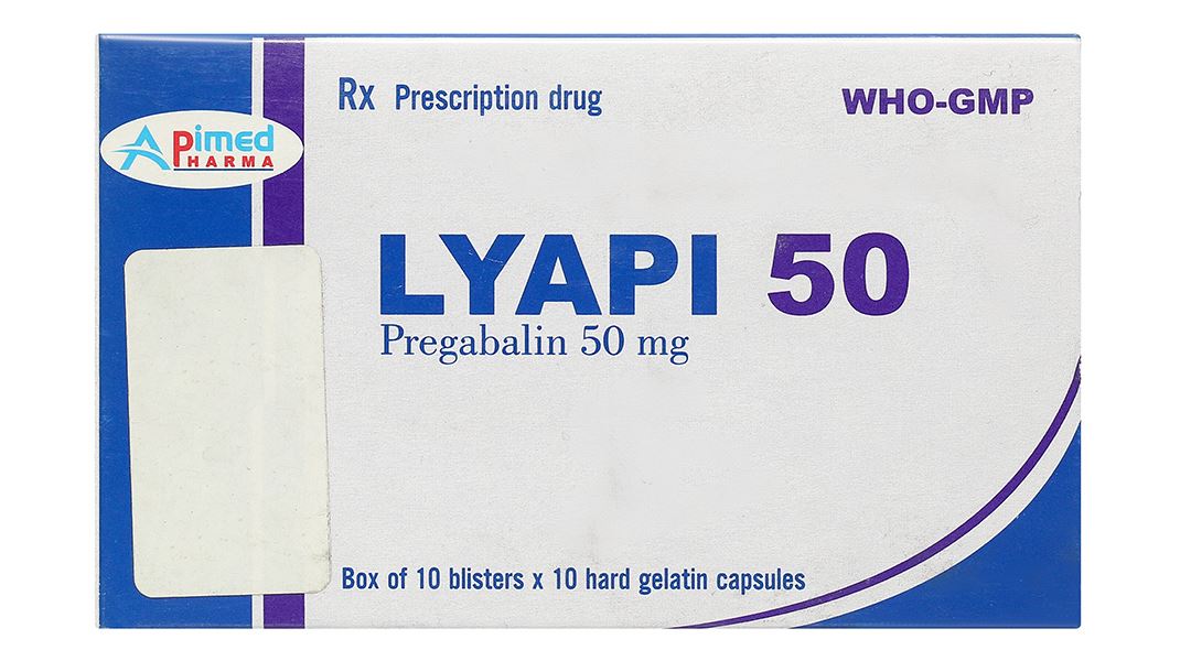 Lyapi 50 điều trị đau thần kinh, động kinh, rối loạn lo âu toàn thể