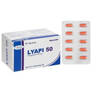 Lyapi 50 điều trị đau thần kinh, động kinh, rối loạn lo âu toàn thể