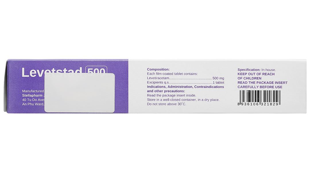 Levetstad 500 mg điều trị động kinh