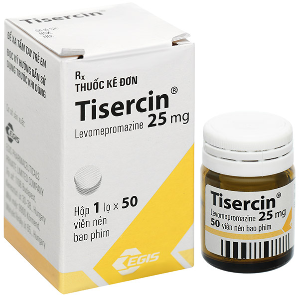 Tisercin 25mg điều trị các bệnh loạn tâm thần cấp tính