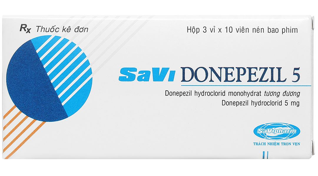 SaVi Donepezil 5 điều trị triệu chứng sa sút trí tuệ trong bệnh Alzheimer