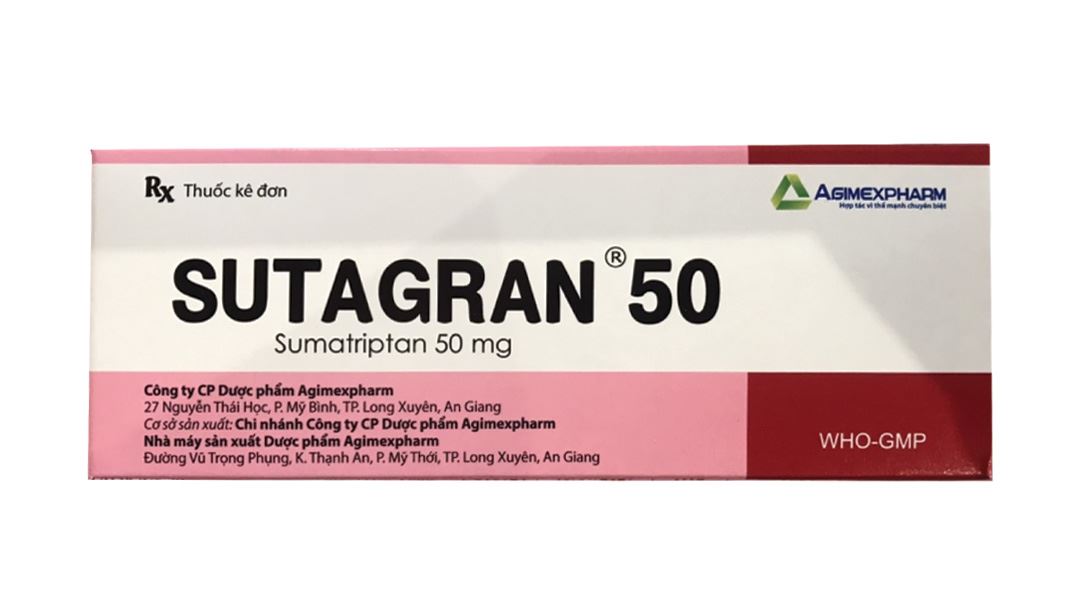 Sutagran 50 điều trị cơn đau nửa đầu