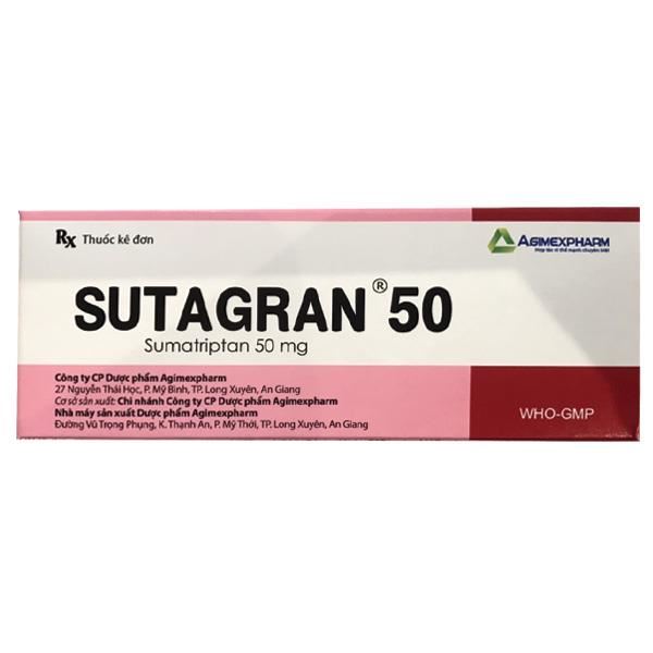 Sutagran 50 điều trị cơn đau nửa đầu