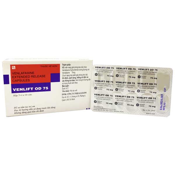 Venlift OD 75 điều trị trầm cảm và rối loạn lo âu lan tỏa