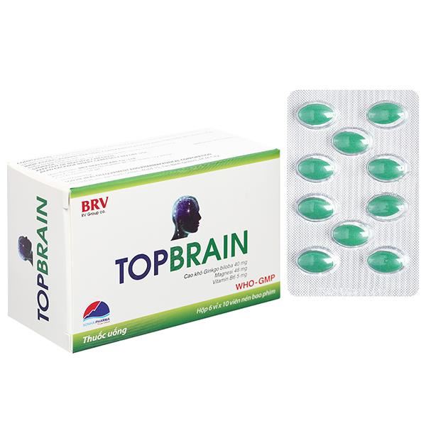 Topbrain giúp tăng tuần hoàn máu, cải thiện thiểu năng tuần hoàn não