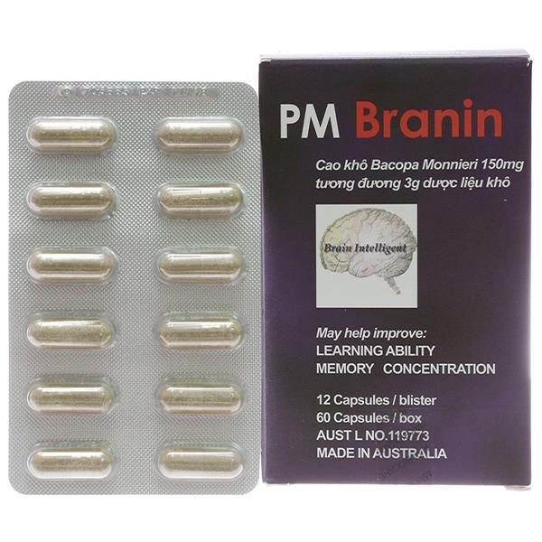 PM Branin 150mg cải thiện các chức năng não, cải thiện trí nhớ