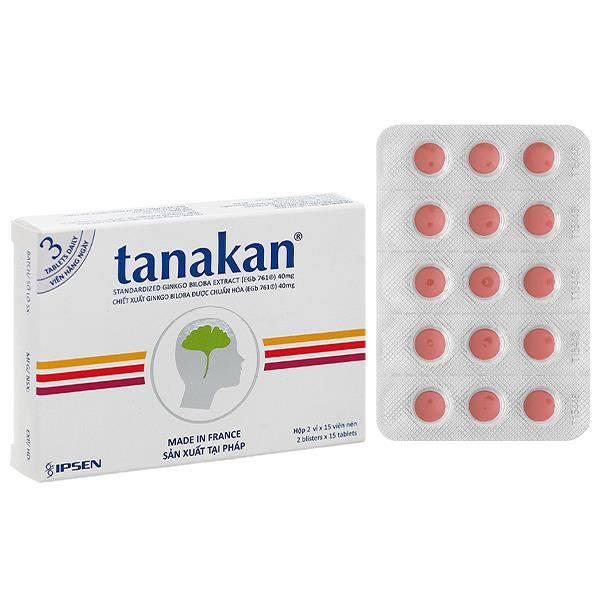 Tanakan 40mg điều trị rối loạn nhận thức ở người lớn tuổi