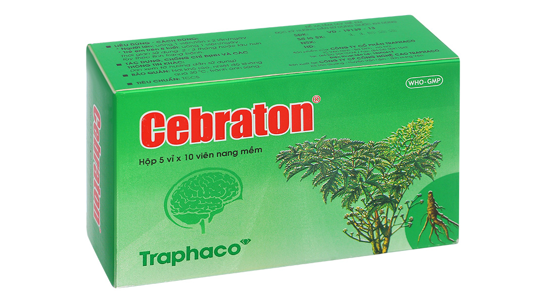 Cebraton phòng và điều trị suy giảm trí nhớ, suy nhược thần kinh