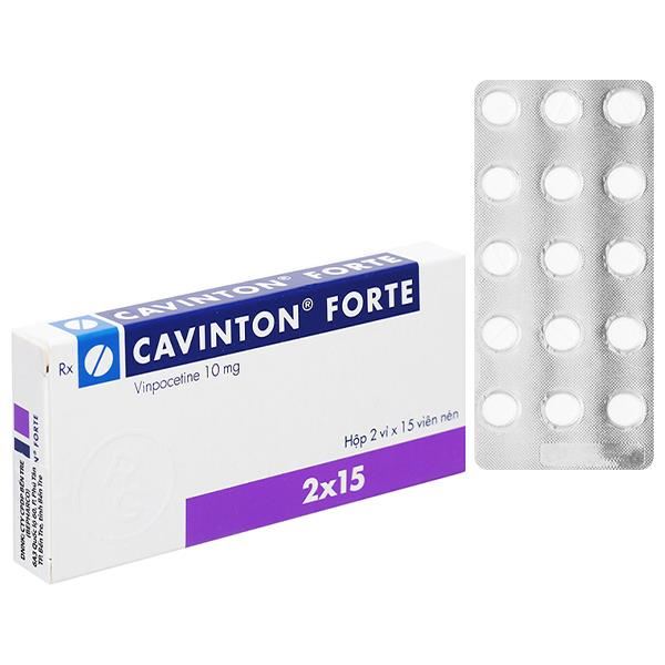 Cavinton Forte 10mg trị các dạng của rối loạn tuần hoàn máu não