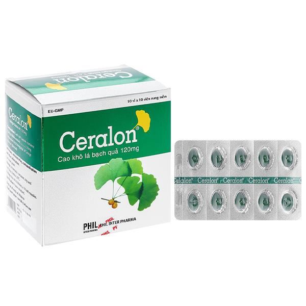 Ceralon 120mg tuần hoàn máu não, cải thiện trí nhớ