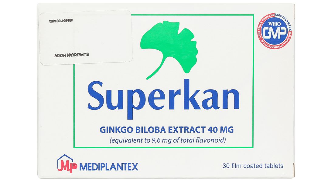 Superkan 40mg điều trị mất trí nhớ ngắn hạn