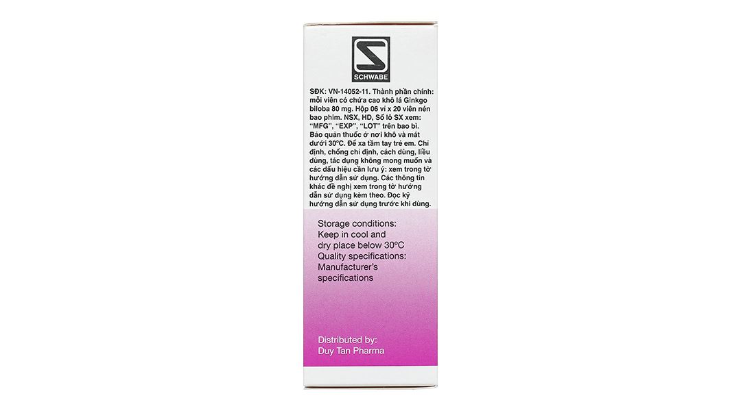 Cebrex S 80mg điều trị rối loạn tuần hoàn não và ngoại biên