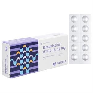 Betahistine Stella 16mg trị triệu chứng chóng mặt, ù tai, buồn nôn