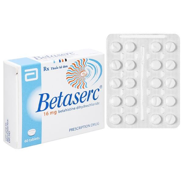 Betaserc 16mg trị rối loạn tiền đình