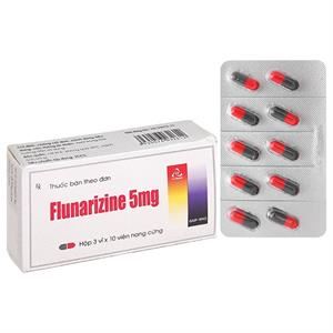 Flunarizine 5mg TV Pharm trị dự phòng đau nửa đầu