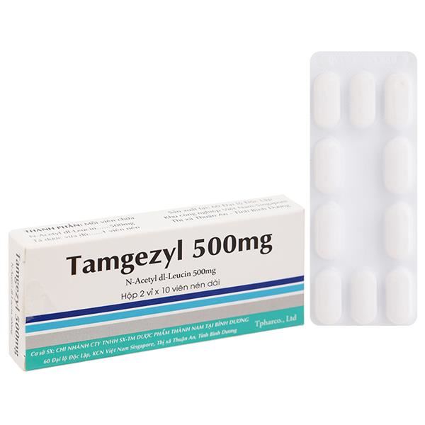 Tamgezyl 500mg trị triệu chứng các cơn chóng mặt
