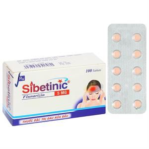Sibetinic 5mg trị đau nửa đầu