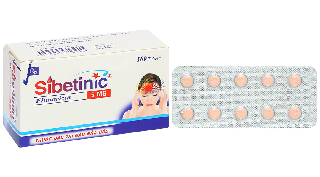 Sibetinic 5mg trị đau nửa đầu