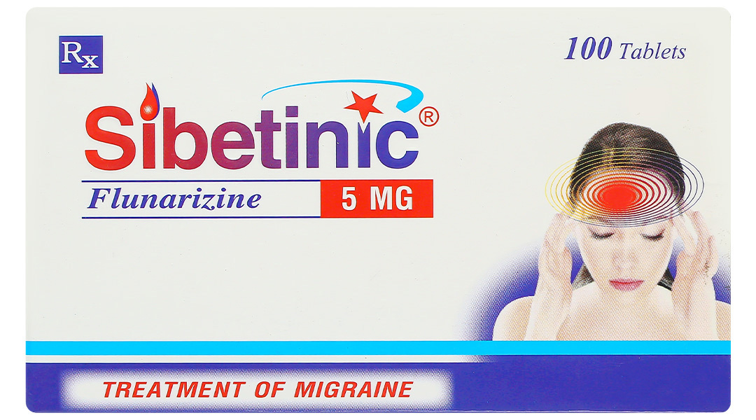 Sibetinic 5mg trị đau nửa đầu