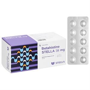 Betahistine Stella 16mg điều trị hội chứng Meniere, chóng mặt, ù tai