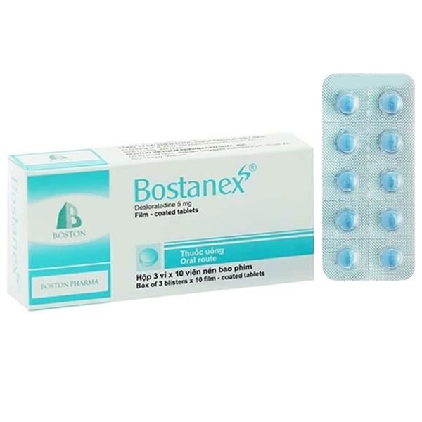 Bostanex 5mg trị viêm mũi dị ứng, mề đay