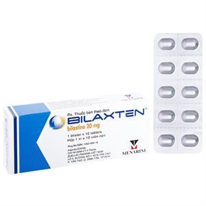 Bilaxten 20mg trị viêm mũi dị ứng, mày đay