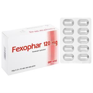 Fexophar 120mg trị viêm mũi dị ứng, dị ứng da, nổi mề đay
