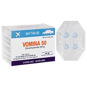 Vomina 50 trị chóng mặt, buồn nôn