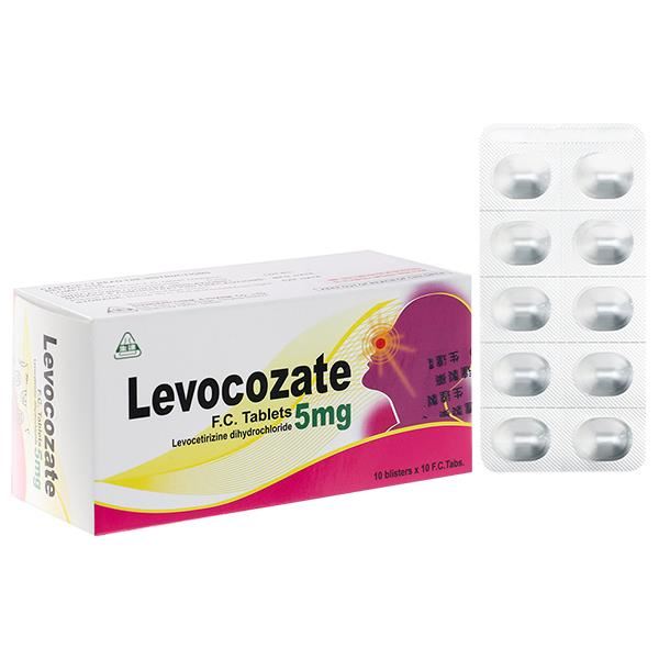 Levocozate 5mg trị viêm mũi dị ứng, mày đay
