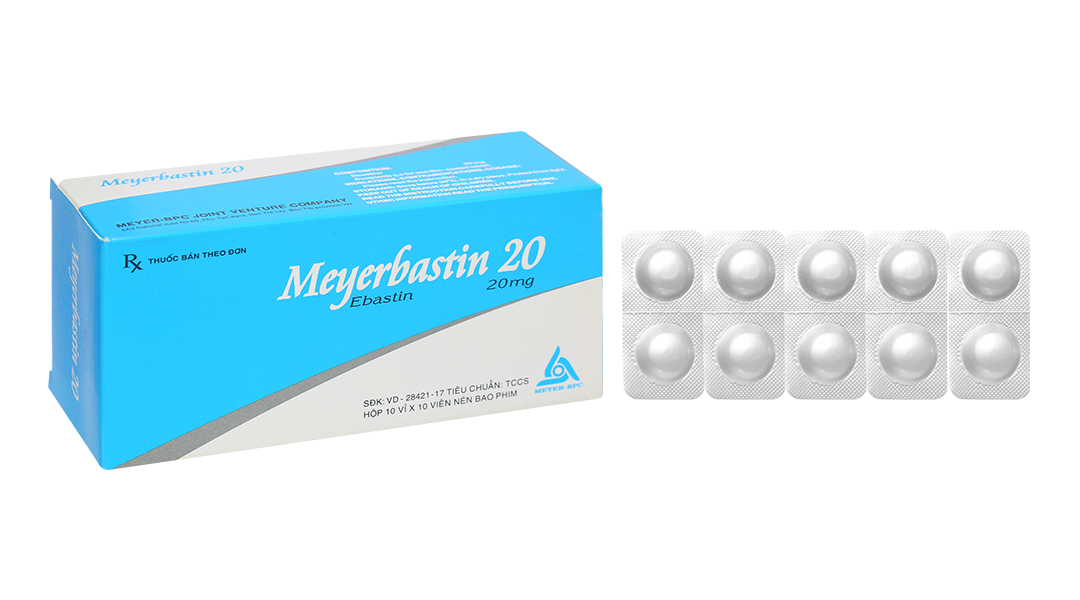 Meyerbastin 20 trị viêm mũi dị ứng, nổi mày đay