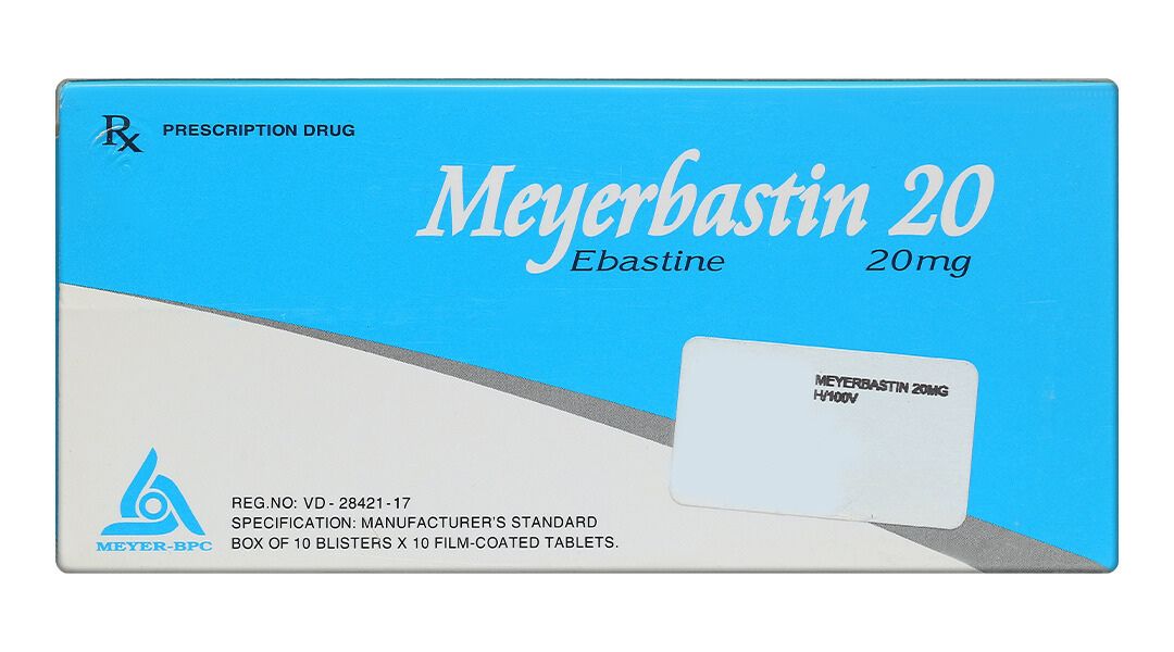 Meyerbastin 20 trị viêm mũi dị ứng, nổi mày đay