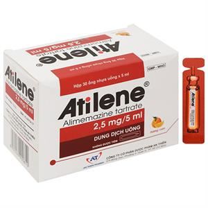 Dung dịch uống Atilene 2.5mg/5ml trị triệu chứng các biểu hiện dị ứng