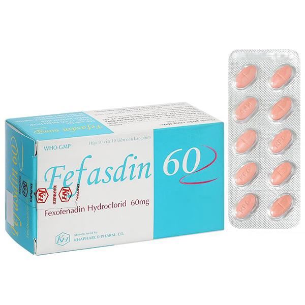 Fefasdin 60 điều trị viêm mũi dị ứng, mày đay
