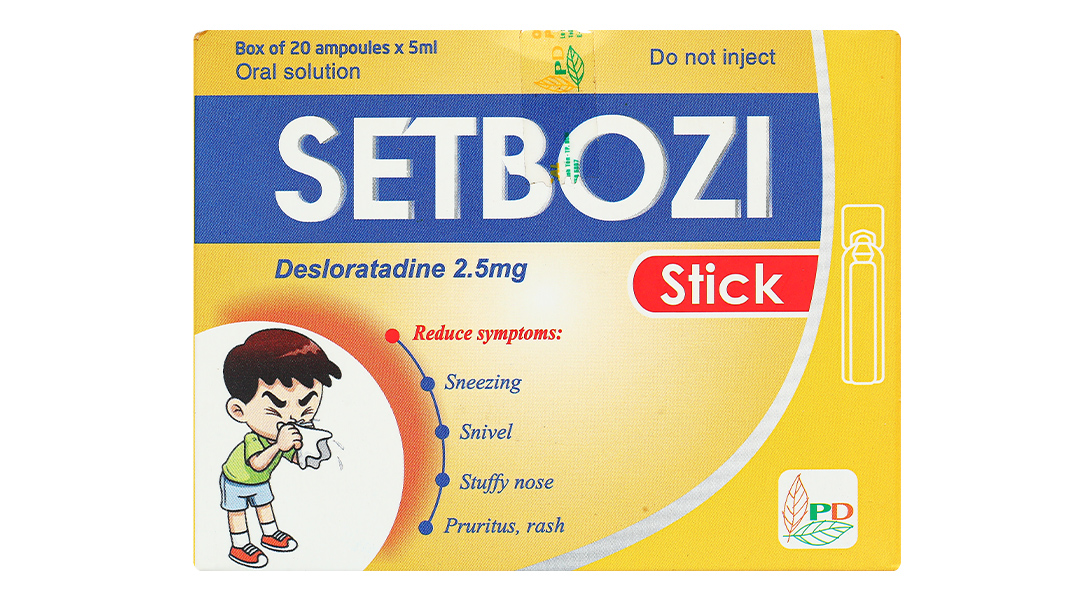Dung dịch uống Setbozi Stick 2.5mg/5ml giảm viêm mũi dị ứng