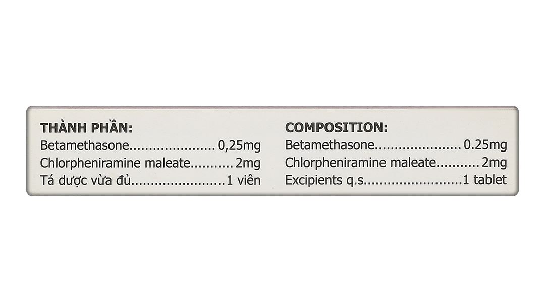 Betalestin trị viêm mũi dị ứng, mày đay
