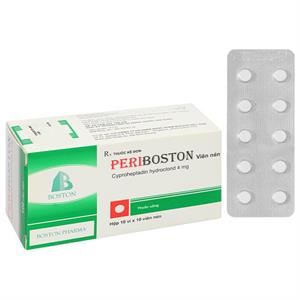 Periboston 4mg điều trị dị ứng và ngứa, đau nửa đầu và đau đầu