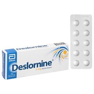 Deslornine 5mg làm giảm các triệu chứng của viêm mũi dị ứng, mày đay