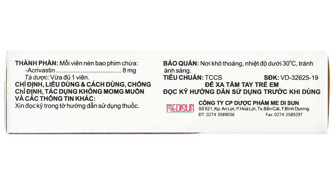 Vasmetine 8mg điều trị viêm mũi dị ứng, nổi mề đay mạn tính vô căn