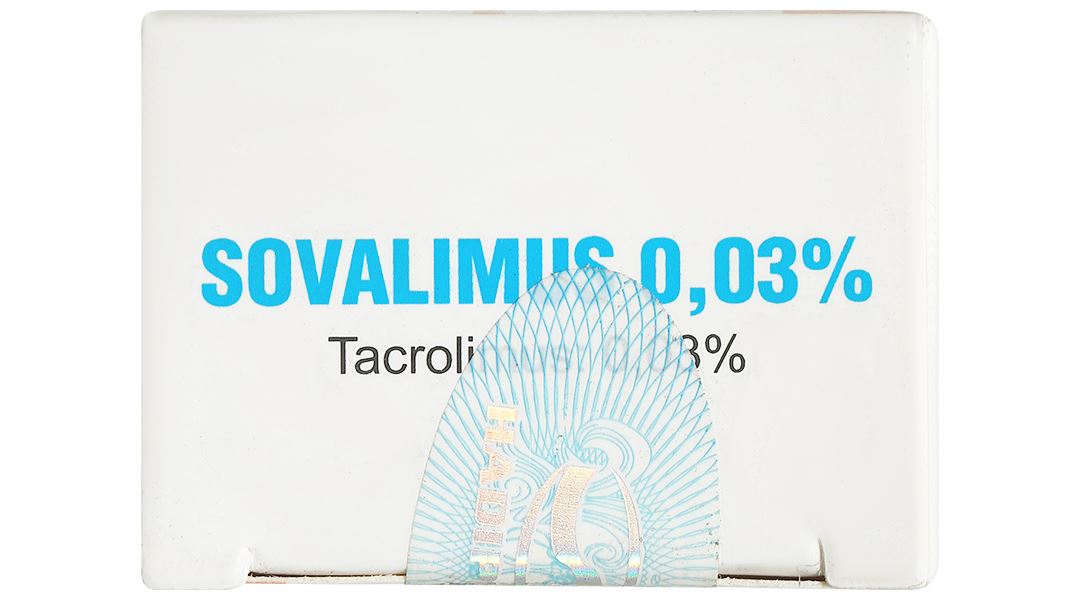 Thuốc mỡ bôi da Sovalimus 0.03% trị chàm thể tạng