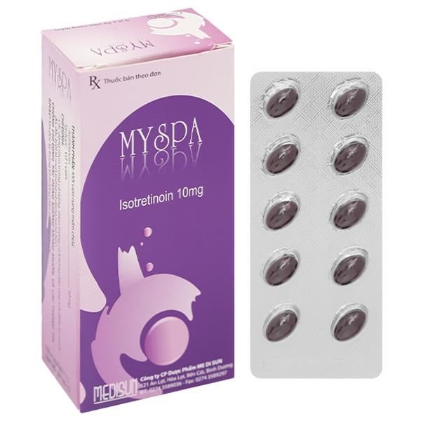 Myspa 10mg trị mụn trứng cá