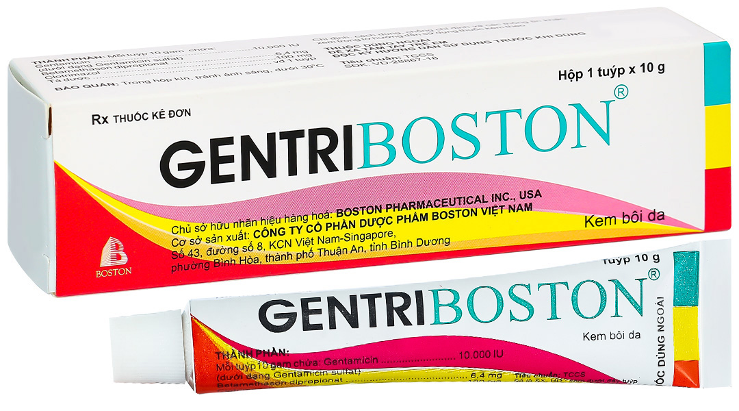 Kem bôi Gentriboston trị bệnh ở da do dị ứng, viêm da