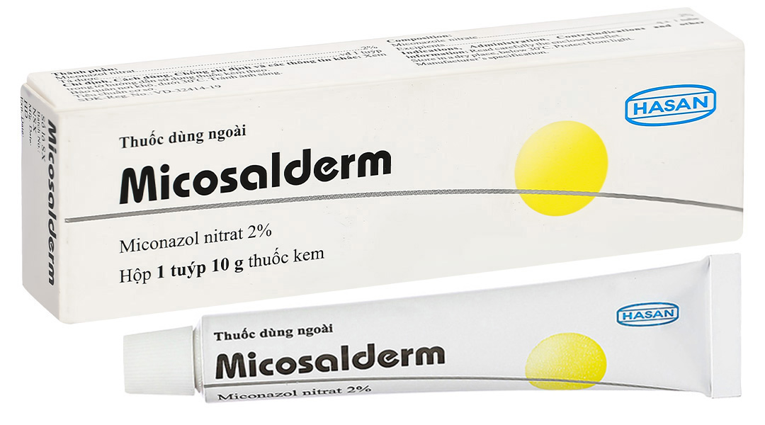 Kem bôi da Micosalderm 2% trị các bệnh da liễu do nhiễm nấm