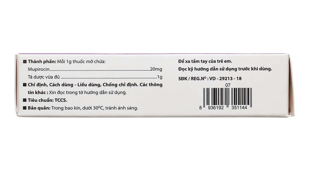 Thuốc mỡ bôi da Skinrocin VCP 2% điều trị nhiễm khuẩn ngoài da