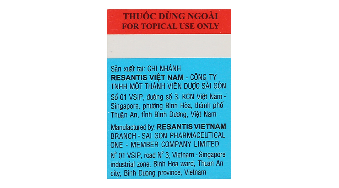 Kem bôi da Dexamethasone/Chloramphenicol 8g điều trị viêm da tiếp xúc