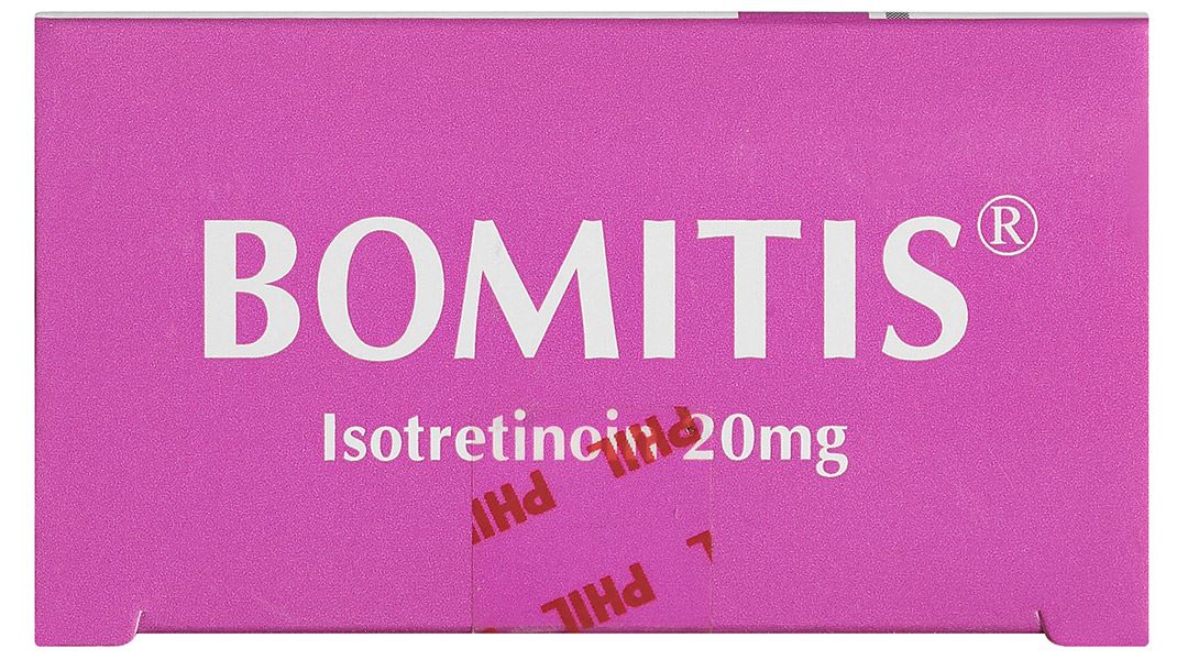 Bomitis 20mg điều trị mụn trứng cá dạng nặng