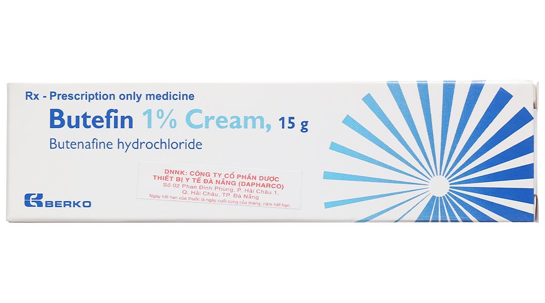 Butefin 1% Cream điều trị lang ben, nấm