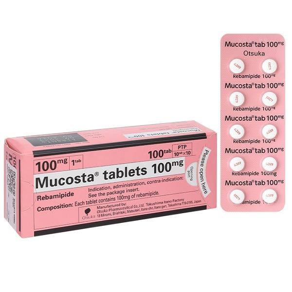Mucosta Tablets 100mg trị viêm loét dạ dày