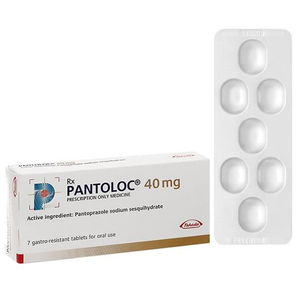 Pantoloc 40mg trị trào ngược dạ dày, thực quản