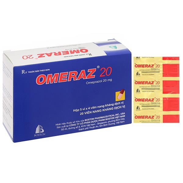 Omeraz 20 phòng và trị tái phát loét dạ dày, tá tràng